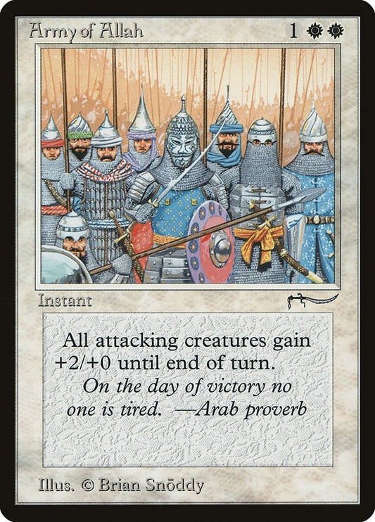 Image for Army of Allah (Light) (Arabian Nights) - Magic: The Gathering