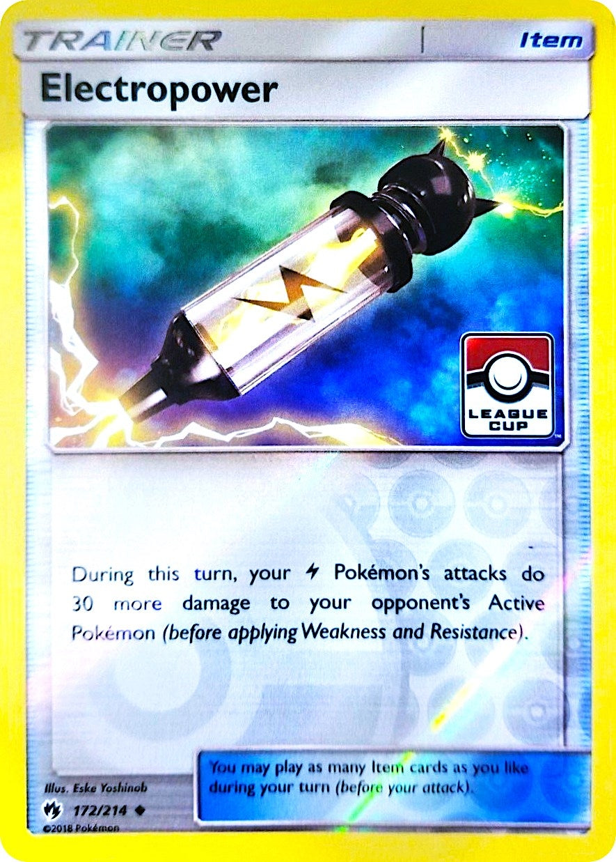 Image for Electropower - 172/214 (League Cup) (172/214) (League & Championship Cards) - Pokemon