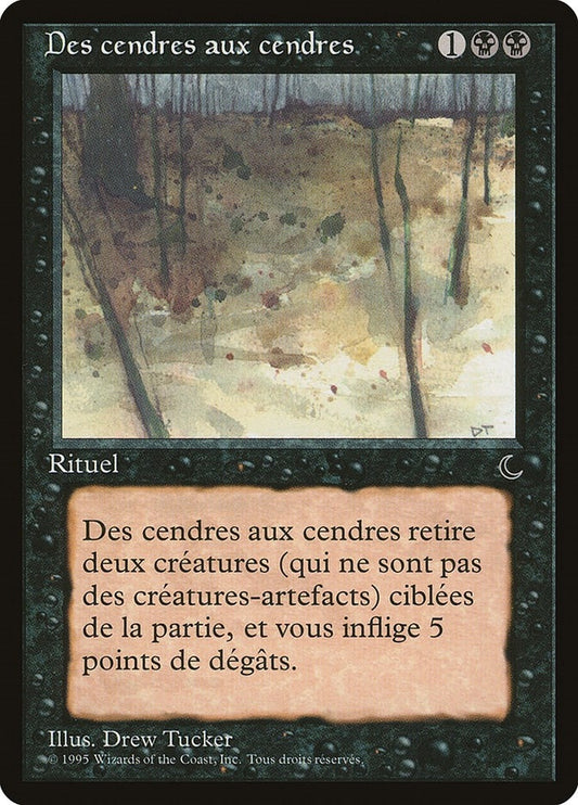 Image for Ashes to Ashes (French) - "Des cendres aux cendres" (Renaissance) - Magic: The Gathering