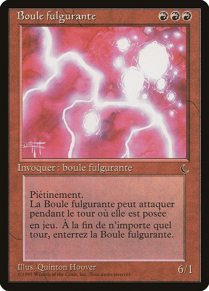 Image for Ball Lightning (French) - "Boule fulgurante" (Renaissance) - Magic: The Gathering