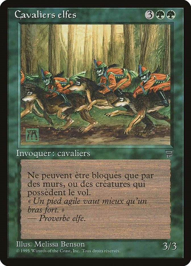 Image for Elven Riders (French) - "Cavaliers elfes" (Renaissance) - Magic: The Gathering