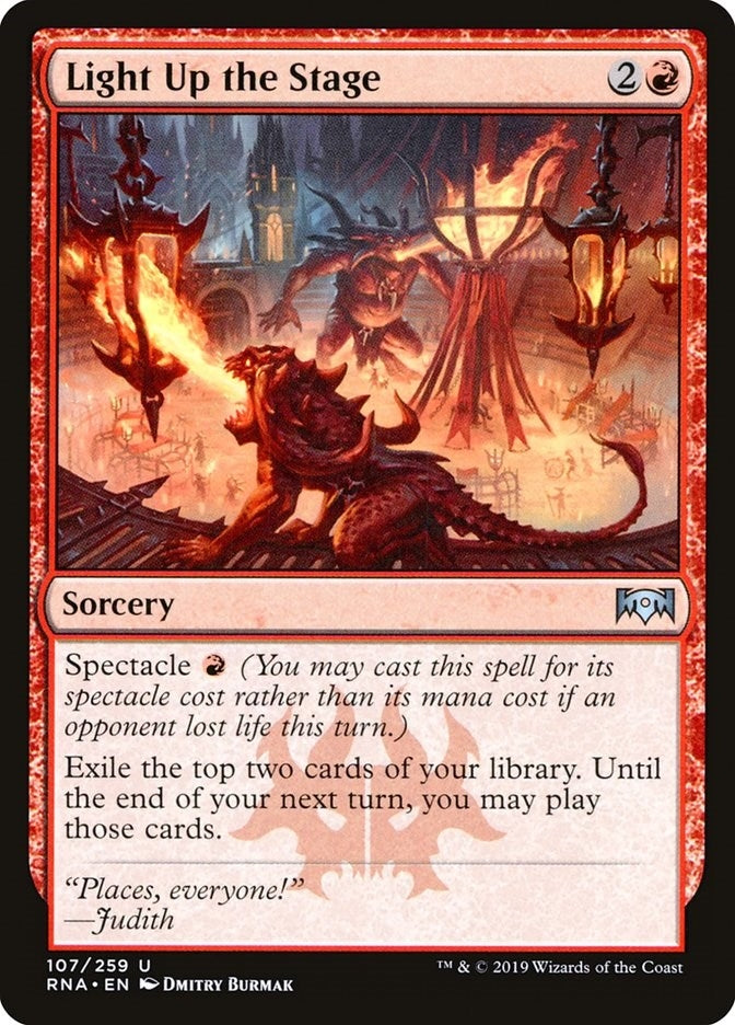 Image for Light Up the Stage (107) (Ravnica Allegiance) - Magic: The Gathering
