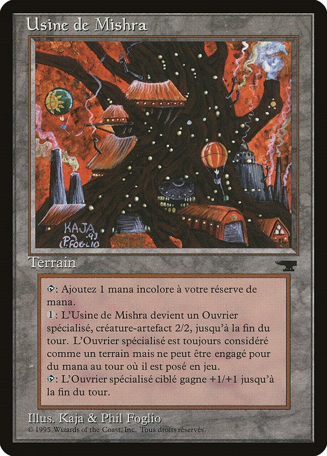 Image for Mishra's Factory (French) - "Usine de Mishra" (Renaissance) - Magic: The Gathering