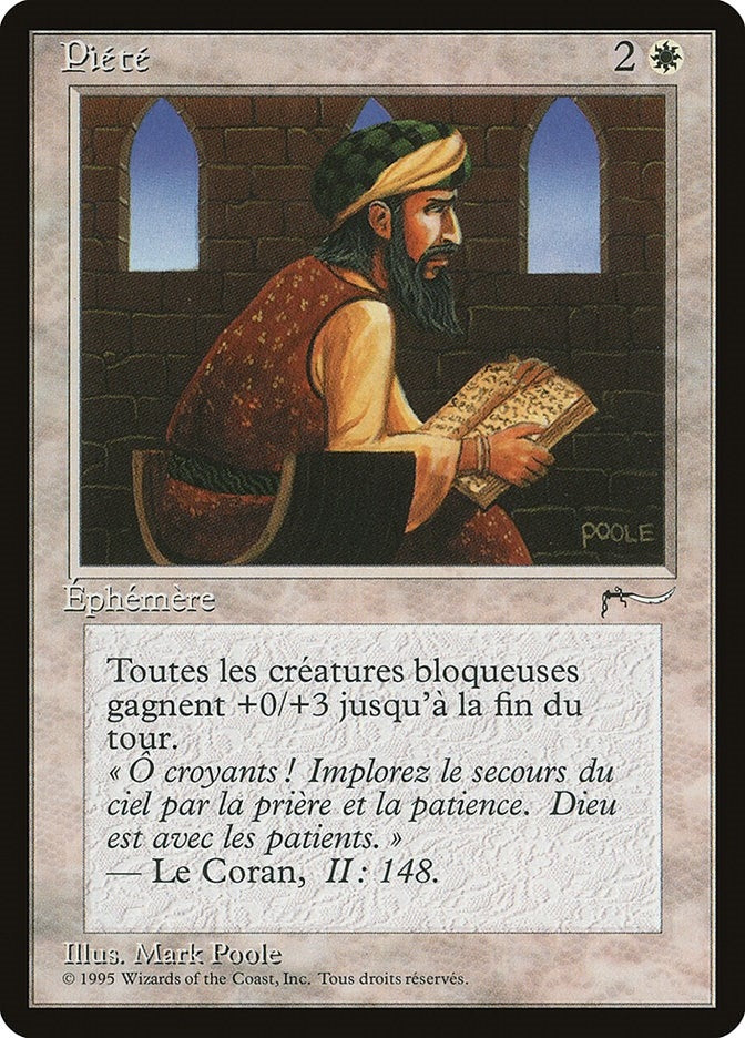 Image for Piety (French) - "Piete" (Renaissance) - Magic: The Gathering