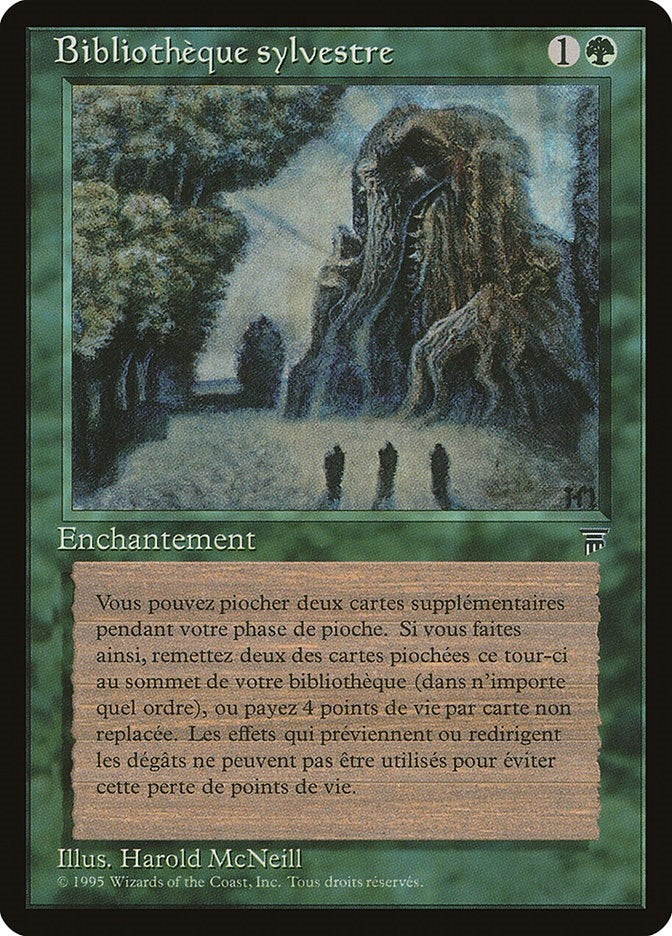 Image for Sylvan Library (French) - "Bibliotheque sylvestre" (Renaissance) - Magic: The Gathering