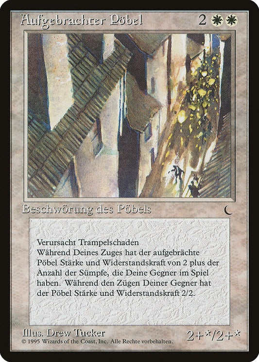 Image for Angry Mob (German) - Aufgebrachter Pobel" (Renaissance) - Magic: The Gathering