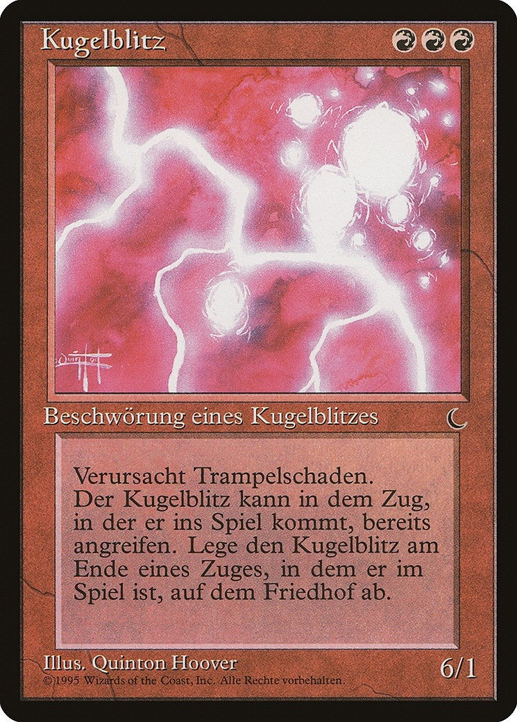 Image for Ball Lightning (German) - "Kugelblitz" (Renaissance) - Magic: The Gathering