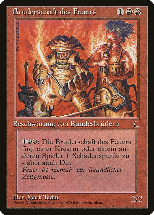 Image for Brothers of Fire (German) - "Bruderschaft des Feuers" (Renaissance) - Magic: The Gathering