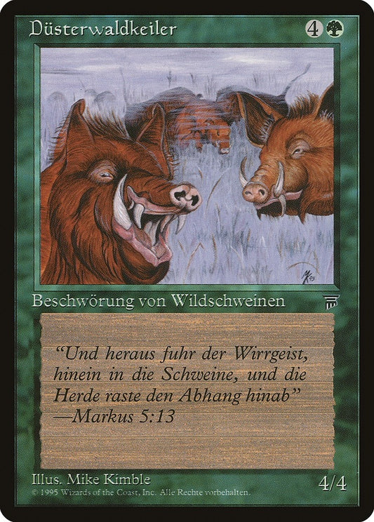 Image for Durkwood Boars (German) - "Dusterwaldkeiler" (Renaissance) - Magic: The Gathering
