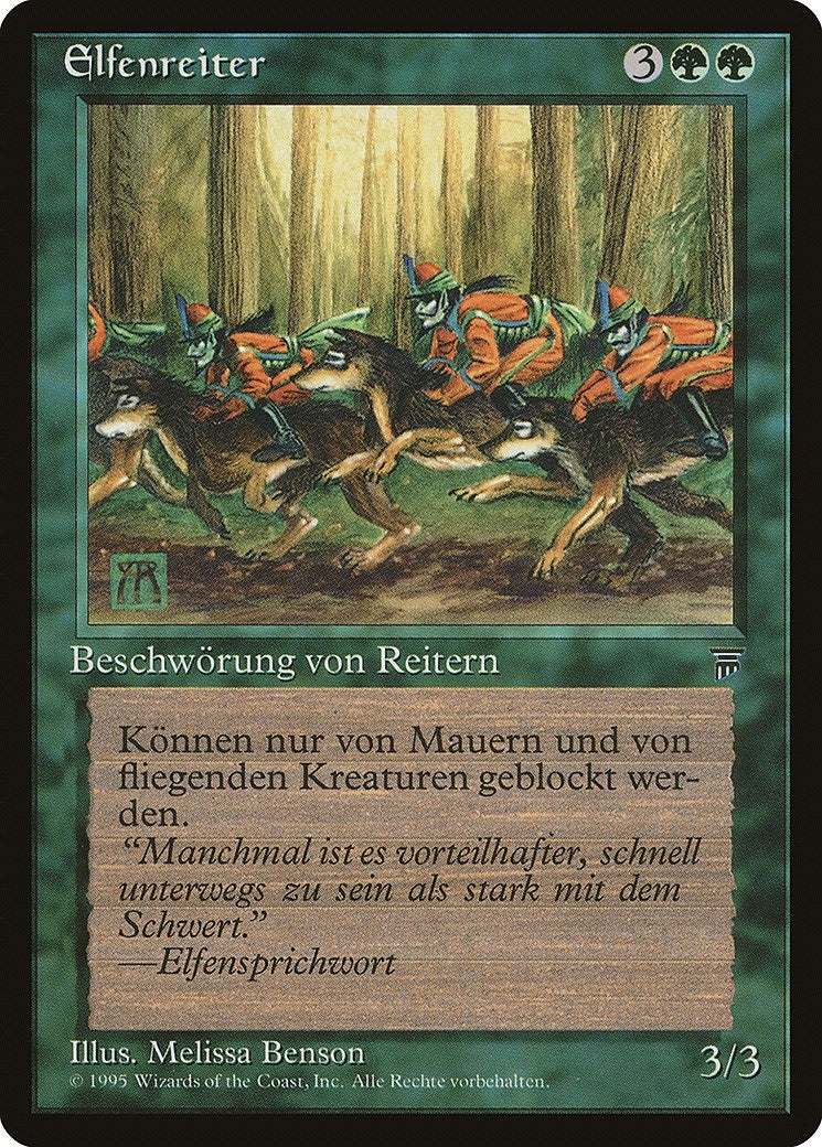 Image for Elven Riders (German) - "Elfenreiter" (Renaissance) - Magic: The Gathering