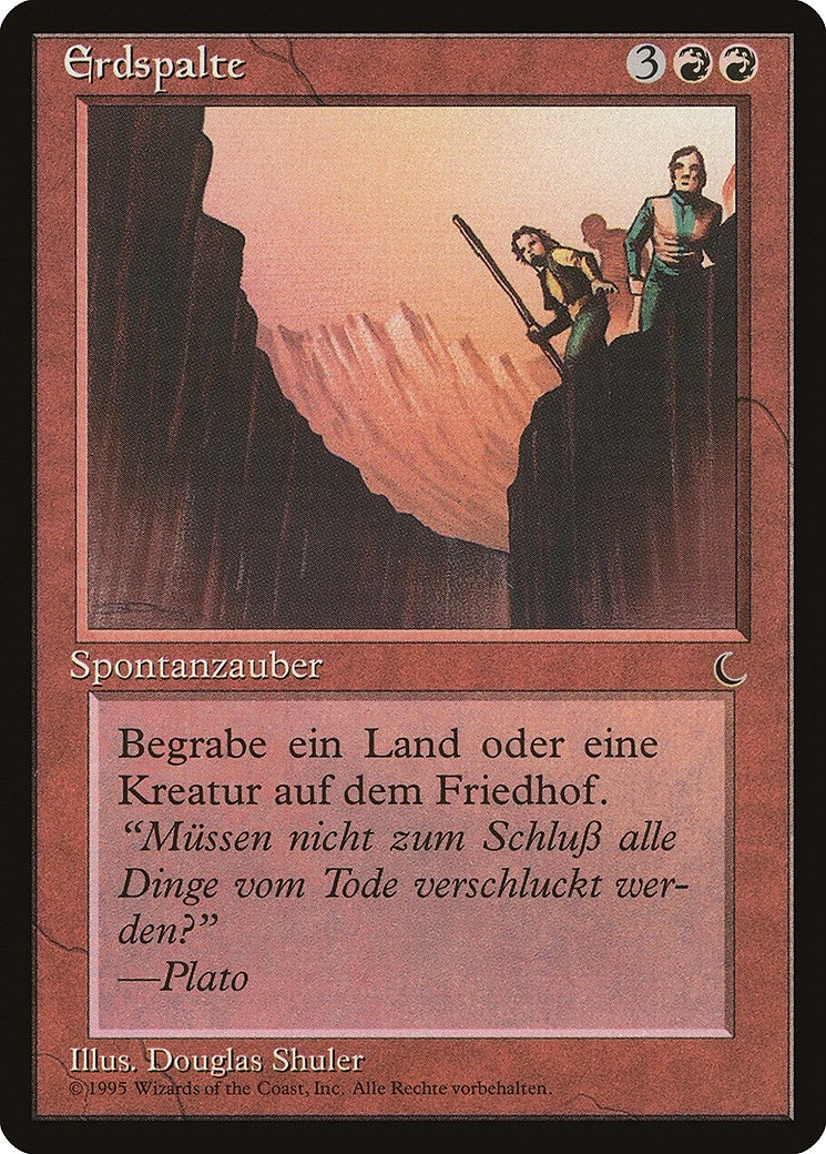 Image for Fissure (German) - "Erdspalte" (Renaissance) - Magic: The Gathering