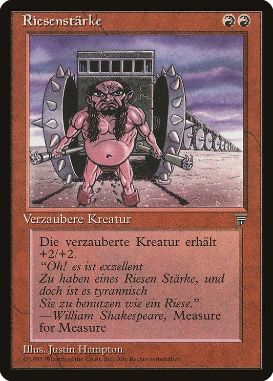 Image for Giant Strength (German) - "Riesenstarke" (Renaissance) - Magic: The Gathering