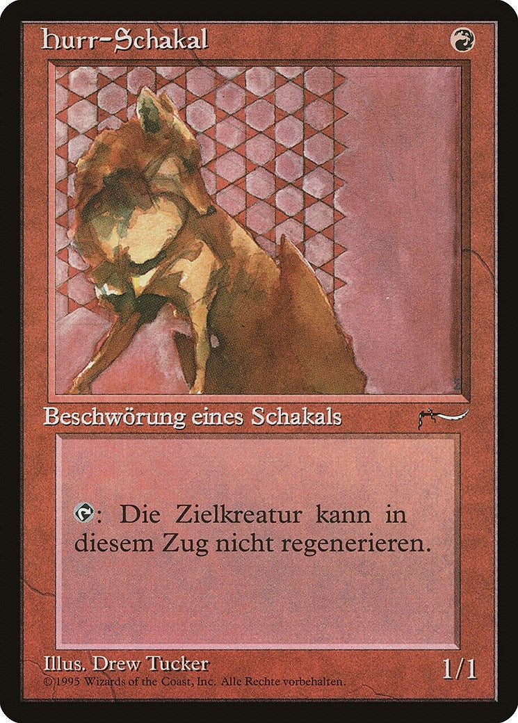 Image for Hurr Jackal (German) - "hurr-Schakal" (Renaissance) - Magic: The Gathering