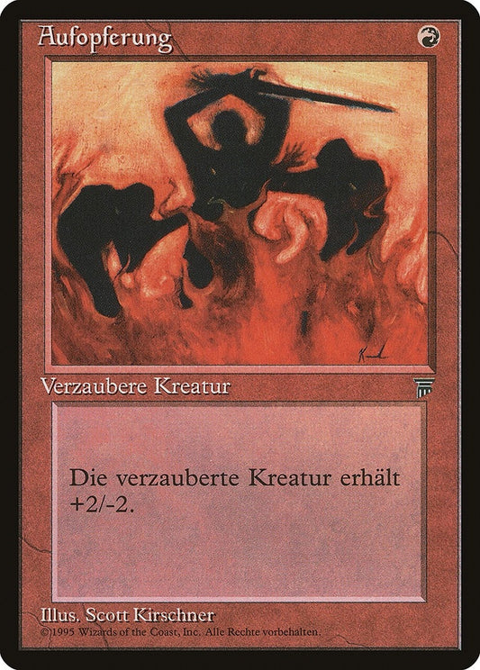 Image for Immolation (German) - "Aufopferung" (Renaissance) - Magic: The Gathering
