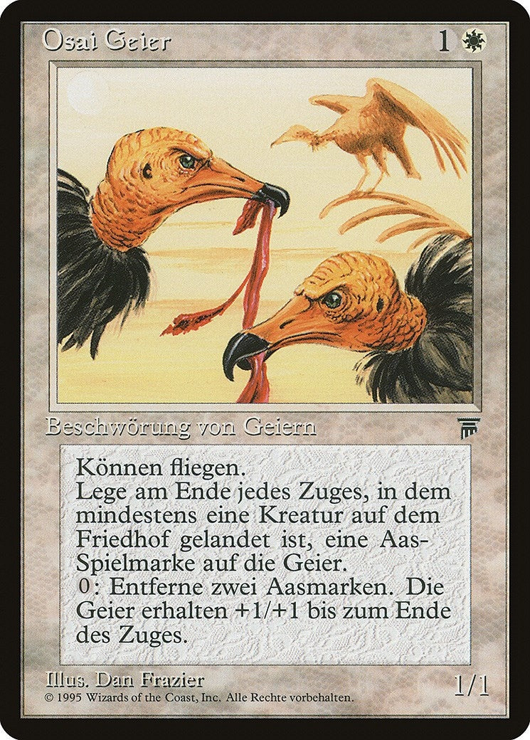 Image for Osai Vultures (German) - "Osai Geier" (Renaissance) - Magic: The Gathering