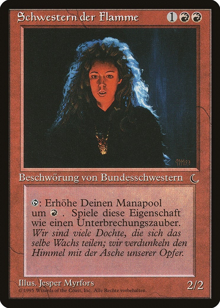 Image for Sisters of the Flame (German) - "Schwestern der Flamme" (Renaissance) - Magic: The Gathering