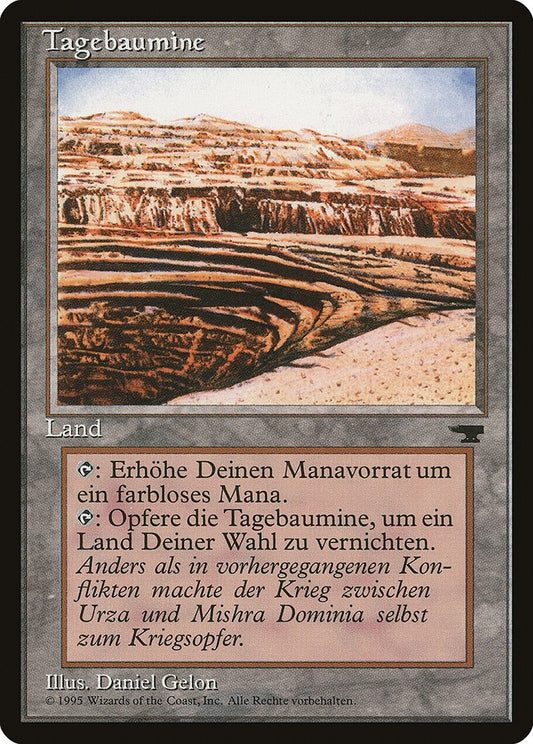 Image for Strip Mine (German) - "Tagebaumine" (Renaissance) - Magic: The Gathering