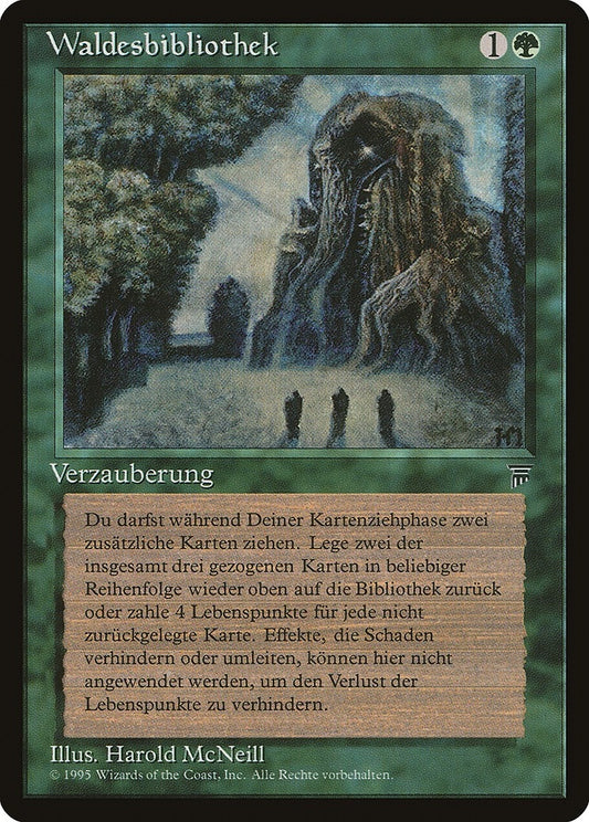 Image for Sylvan Library (German)- "Waldesbibliothek" (Renaissance) - Magic: The Gathering
