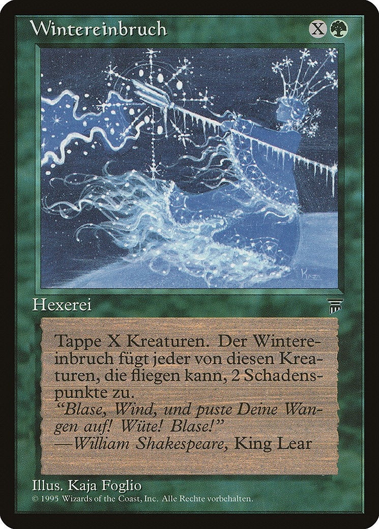 Image for Winter Blast (German) - "Wintereinbruch" (Renaissance) - Magic: The Gathering