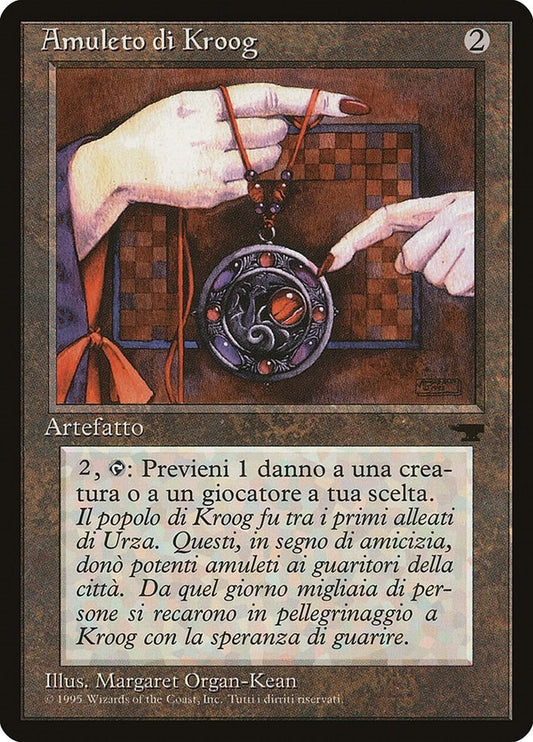 Image for Amulet of Kroog (Italian) - "Amuleto di Kroog" (Renaissance) - Magic: The Gathering