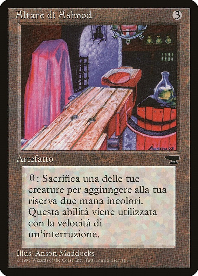 Image for Ashnod's Altar (Italian) - "Altare di Ashnod" (Renaissance) - Magic: The Gathering