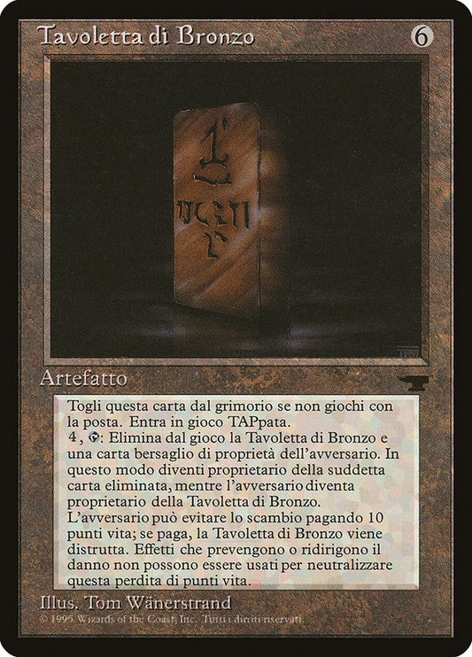 Image for Bronze Tablet (Italian) - "Tavoletta di Bronzo" (Renaissance) - Magic: The Gathering