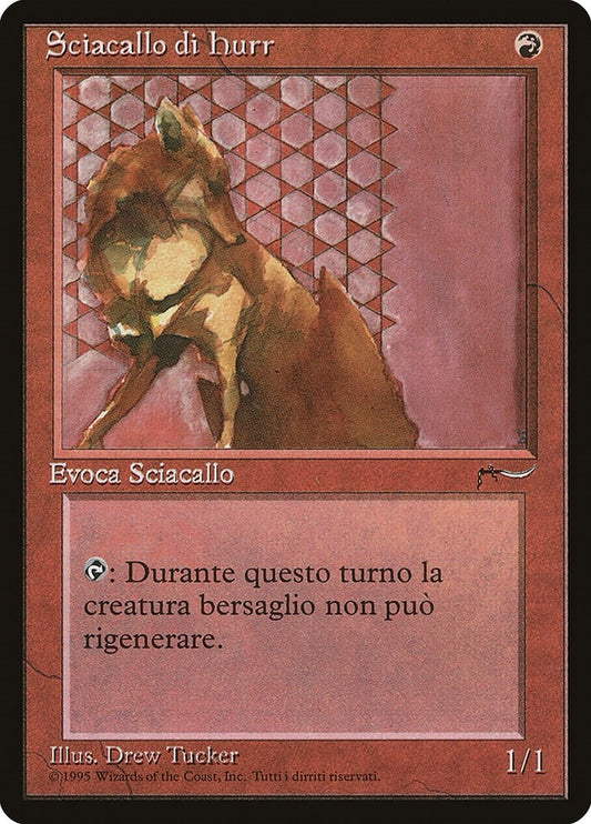Image for Hurr Jackal (Italian) - "Sciacallo di hurr" (Renaissance) - Magic: The Gathering