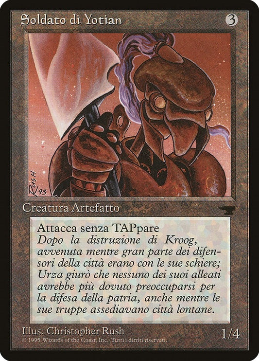 Image for Yotian Soldier (Italian) - "Soldato di Yotian" (Renaissance) - Magic: The Gathering