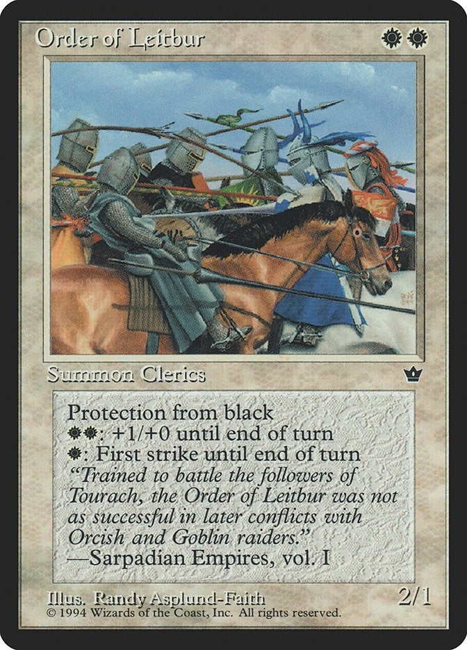Image for Order of Leitbur (Asplund-Faith) (Fallen Empires) - Magic: The Gathering