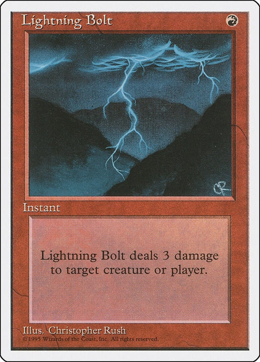 Image for Lightning Bolt (226) (Fourth Edition) - Magic: The Gathering