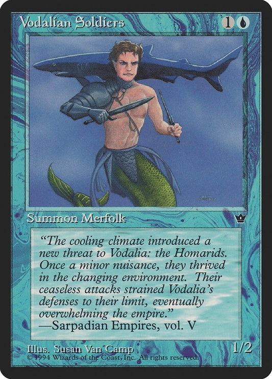 Image for Vodalian Soldiers (Van Camp) (Fallen Empires) - Magic: The Gathering