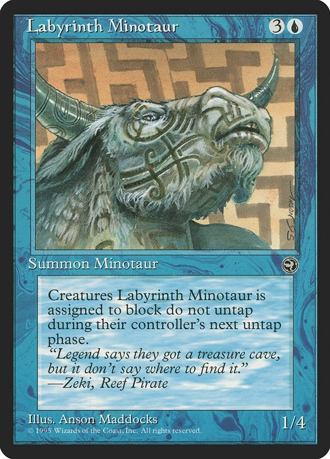 Image for Labyrinth Minotaur [Version 2] (30) (Homelands) - Magic: The Gathering