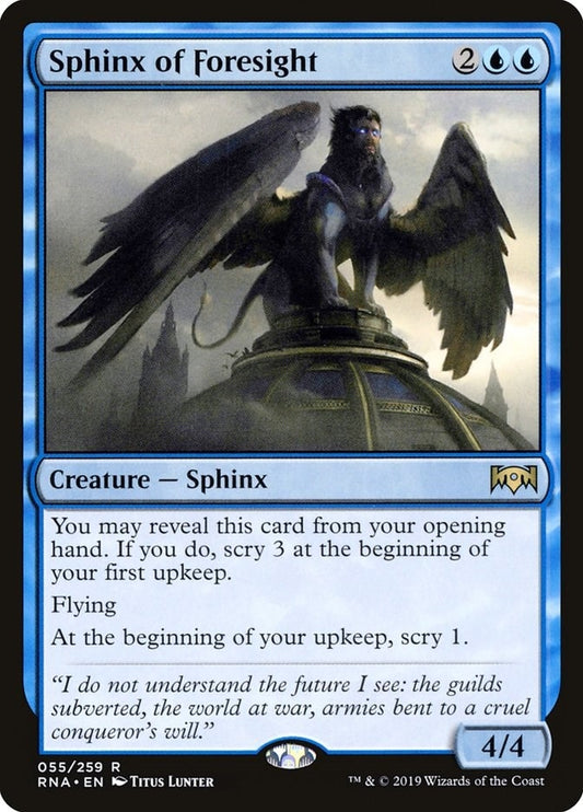 Image for Sphinx of Foresight (55) (Ravnica Allegiance) - Magic: The Gathering