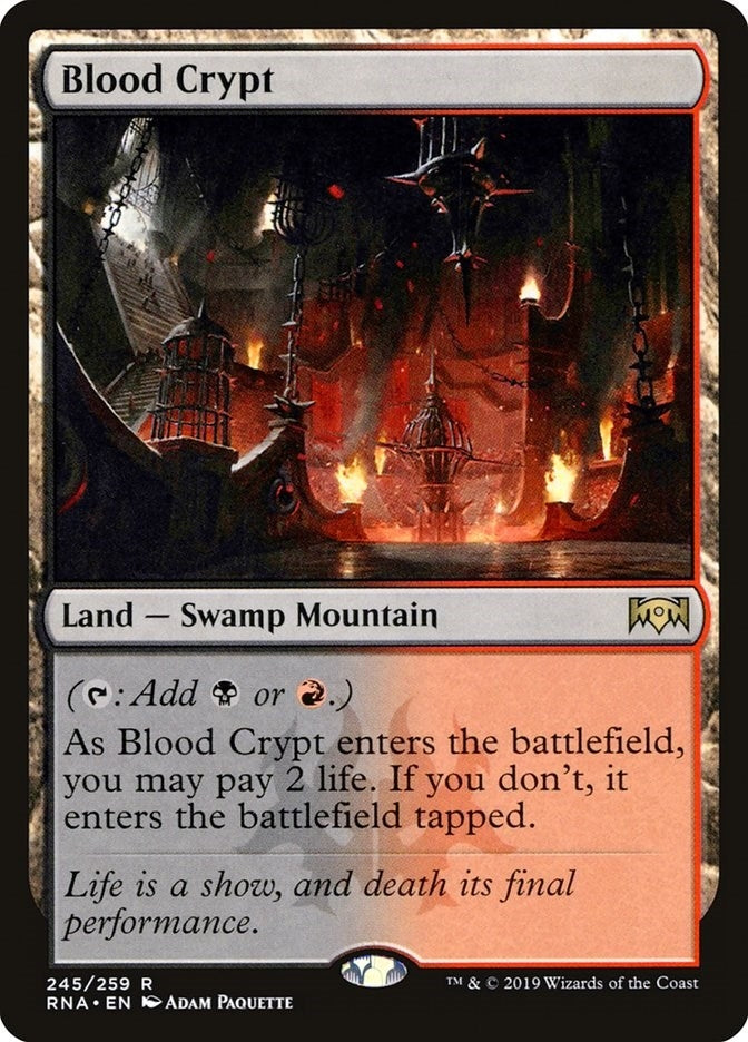 Image for Blood Crypt (245) (Ravnica Allegiance) - Magic: The Gathering