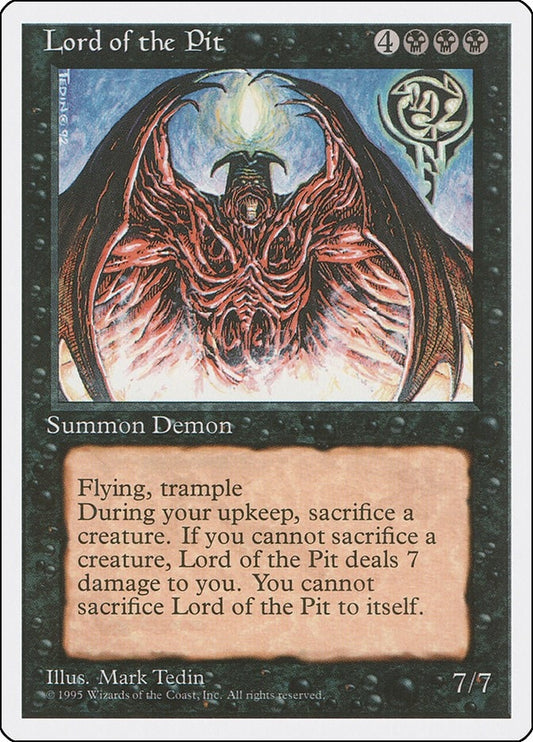 Image for Lord of the Pit (28) (Fourth Edition) - Magic: The Gathering