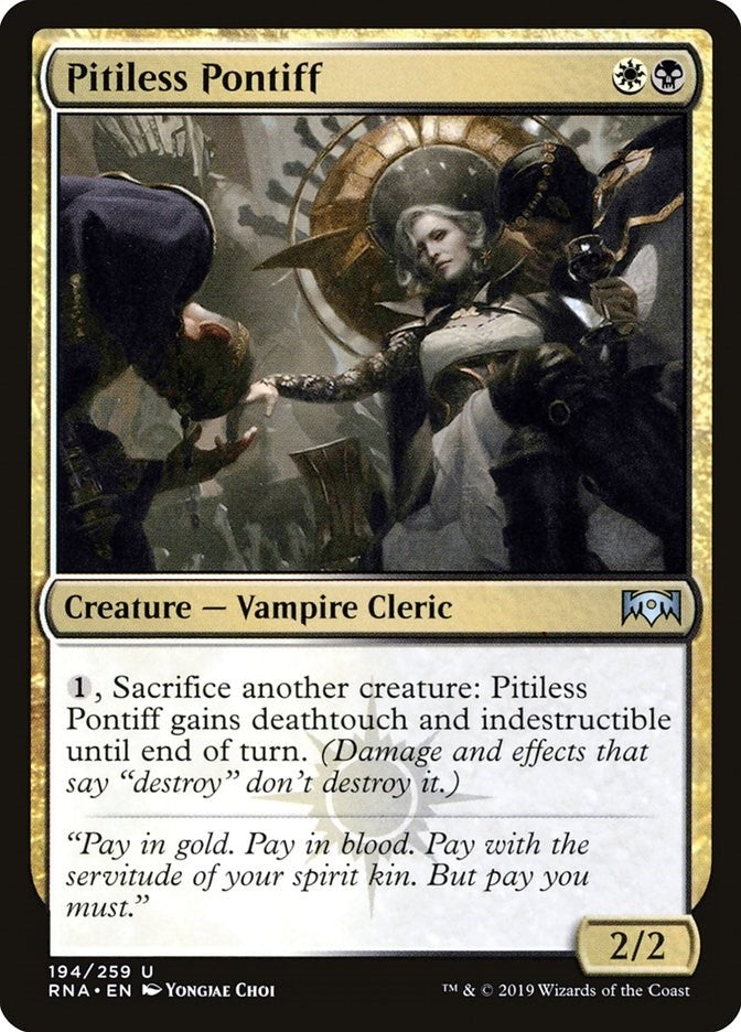 Image for Pitiless Pontiff (194) (Ravnica Allegiance) - Magic: The Gathering