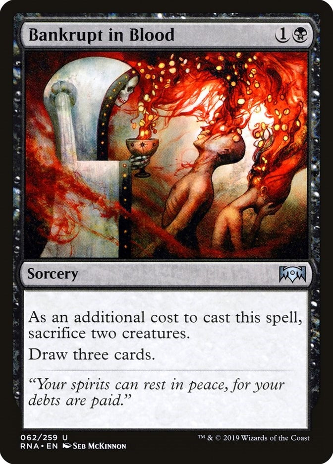 Image for Bankrupt in Blood (62) (Ravnica Allegiance) - Magic: The Gathering