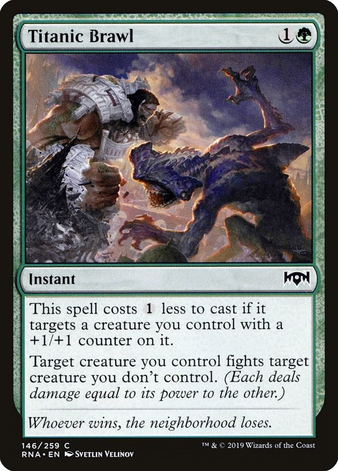 Image for Titanic Brawl (146) (Ravnica Allegiance) - Magic: The Gathering