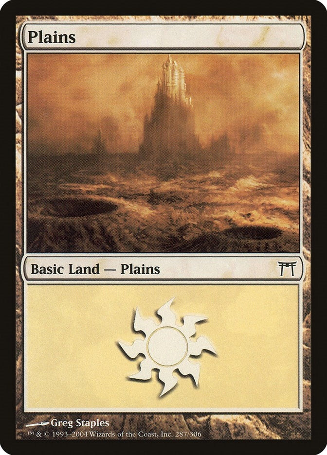Image for Plains (287) (287) (Champions of Kamigawa) - Magic: The Gathering