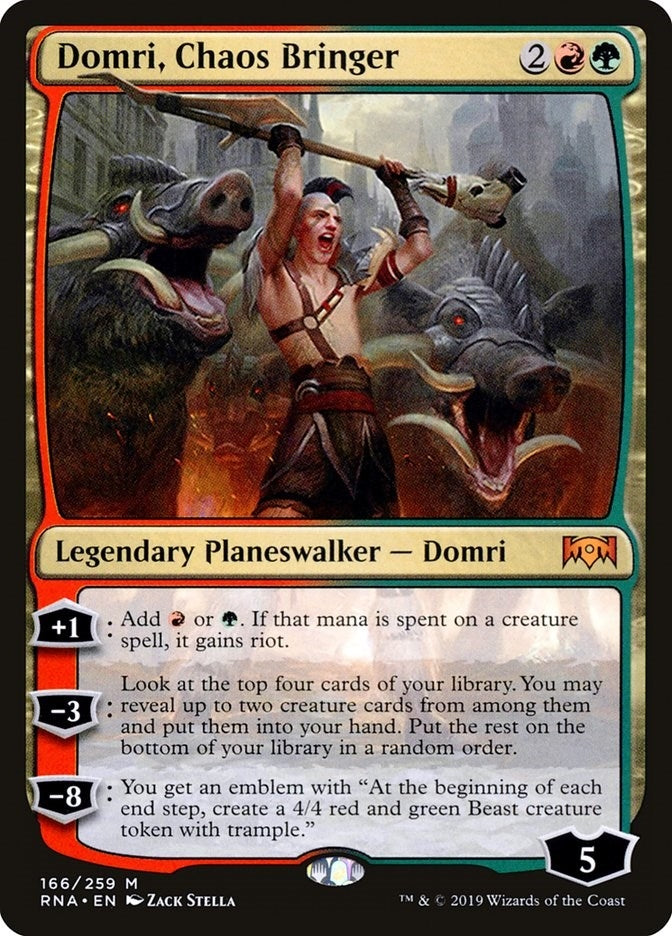 Image for Domri, Chaos Bringer (166) (Ravnica Allegiance) - Magic: The Gathering