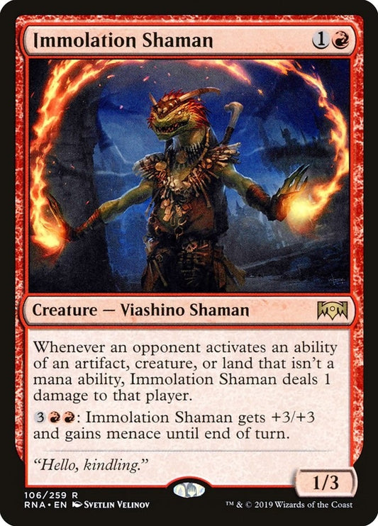 Image for Immolation Shaman (106) (Ravnica Allegiance) - Magic: The Gathering