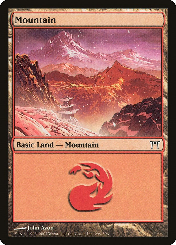Image for Mountain (299) (299) (Champions of Kamigawa) - Magic: The Gathering