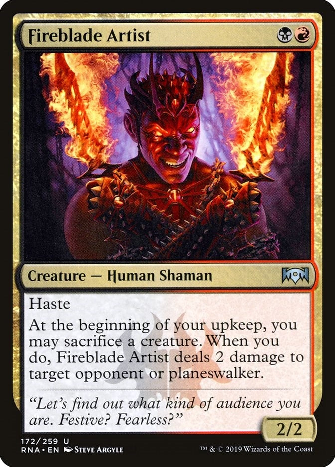 Image for Fireblade Artist (172) (Ravnica Allegiance) - Magic: The Gathering