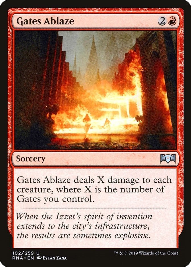 Image for Gates Ablaze (102) (Ravnica Allegiance) - Magic: The Gathering