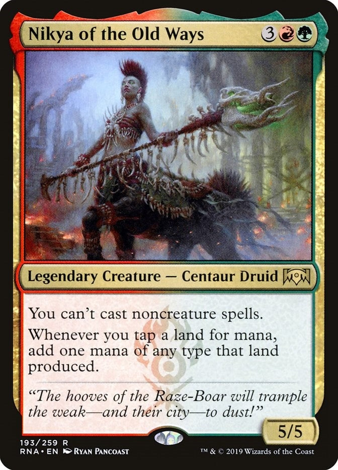 Image for Nikya of the Old Ways (193) (Ravnica Allegiance) - Magic: The Gathering
