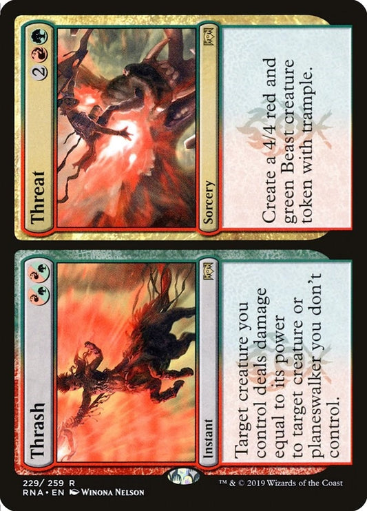 Image for Thrash // Threat (229) (Ravnica Allegiance) - Magic: The Gathering