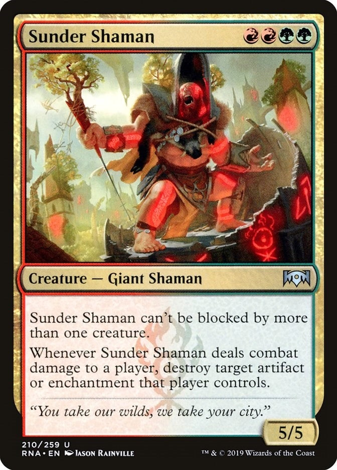 Image for Sunder Shaman (210) (Ravnica Allegiance) - Magic: The Gathering