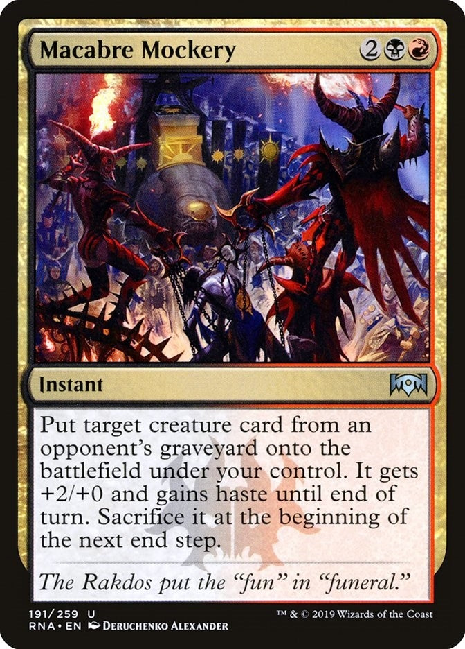 Image for Macabre Mockery (191) (Ravnica Allegiance) - Magic: The Gathering