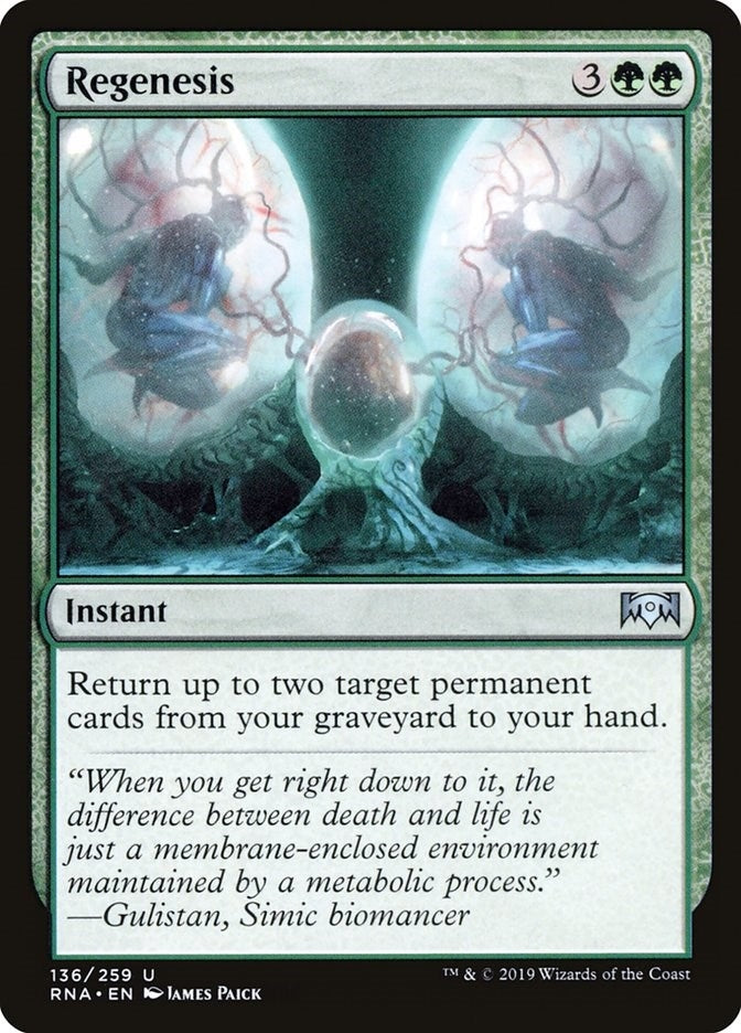 Image for Regenesis (136) (Ravnica Allegiance) - Magic: The Gathering