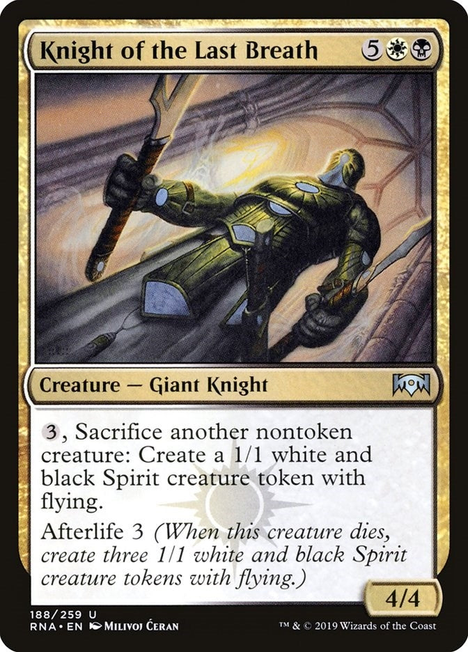 Image for Knight of the Last Breath (188) (Ravnica Allegiance) - Magic: The Gathering